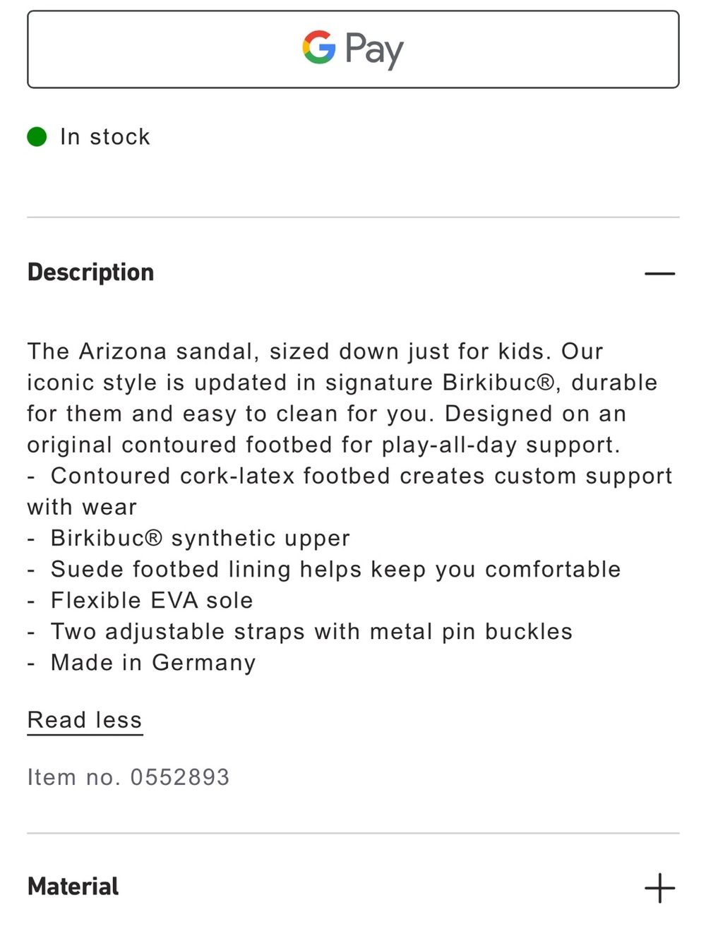 Birkenstock Arizona Kids Sandals in Mocha Brown (Authentic) - Picture 6 of 6